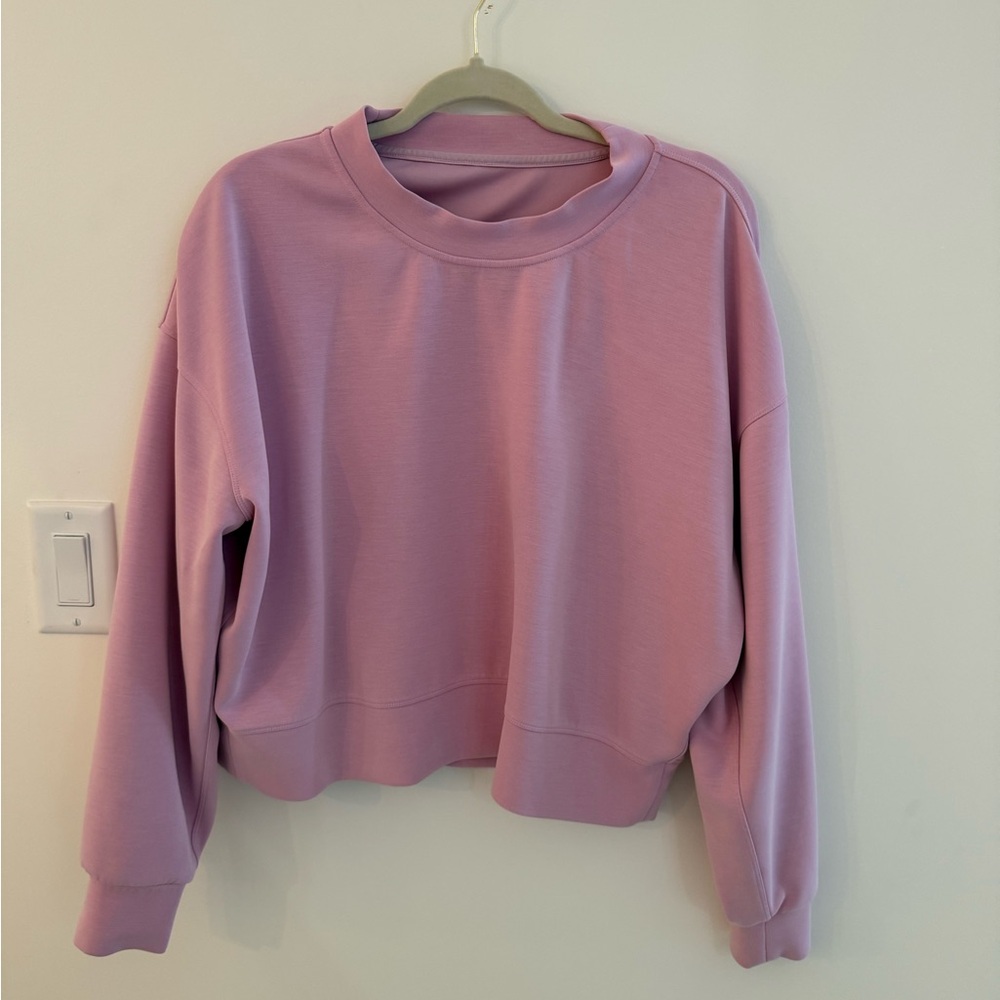 Lululemon Softstream Perfectly Oversized Cropped crew, size 10, Color: Vitapink